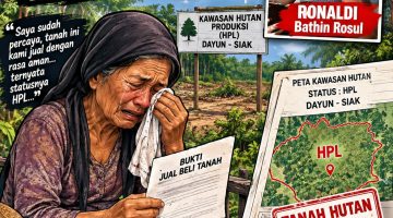 LAPOR POLRES SIAK!! BONGKAR SINDIKAT JUAL BELI TANAH HPL: KORBAN MERUGI HINGGA Rp85 JUTA, RONALDI HARUS SEGERA DITANGKAP!